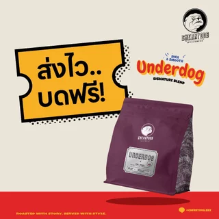 Cherrydog | เมล็ดกาแฟ คั่วกลาง เบลนกัวเตมาลา Underdog 200g-1kg. (House Blend)