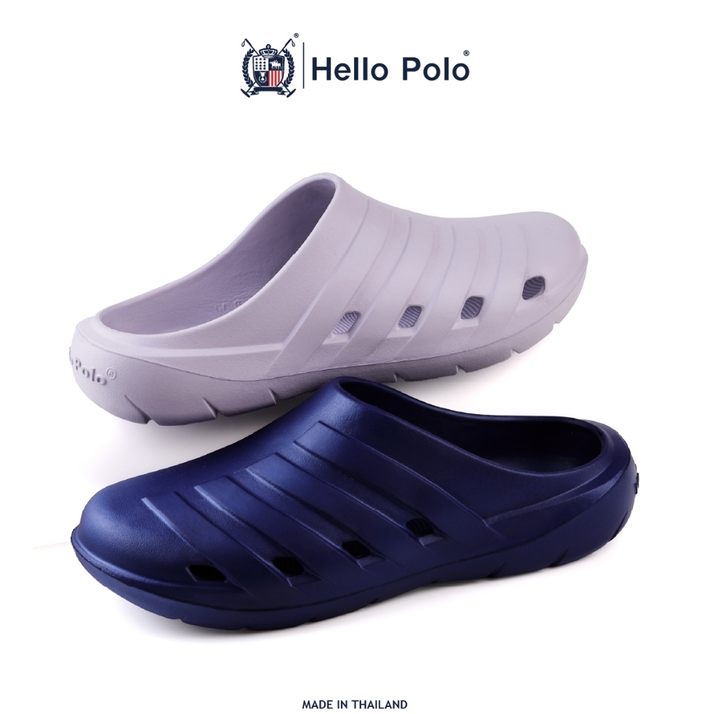 Hello Polo รองเท้าแตะแบบสวม unisex รุ่น HP8019 แฟชั่น พื้นนิ่ม กันน้ำ วัสดุ EVA - รูปที่ 3