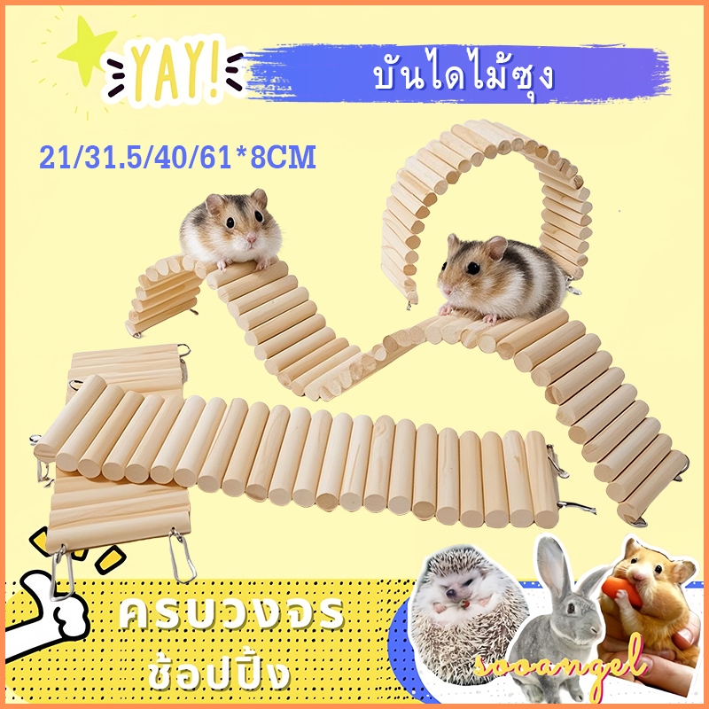 [sooangel]บันไดปีนป่ายสำหรับแฮมสเตอร์ เฟอร์นิเจอร์สำหรับรั้ว ซุ้มประตูรั้ว ชิงช้าปีนป่าย อุปกรณ์จัดสวนสำหรับสัตว์เลี้ยง