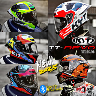 แถมฟรีสปอยเลอร์!! หมวกกันน็อค KYT รุ่น TT-REVO 2025 ลายยอดนิ…