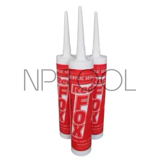 NP-141 กาวซิลิโคน อคีลิค อคิลิค (Acrylic Sealant) Redfox ยาเเนวกระเบื้อง อุดรอยเเตกผนัง ขนาด 430 กรัม ใหญ่