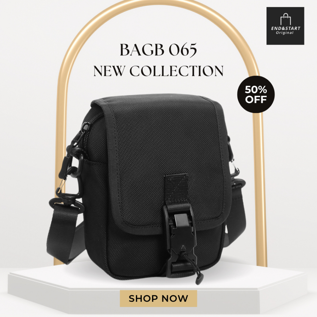 BAGB065 END&START กระเป๋าคาดอกชาย สะพายข้าง ล็อคแม่เหล็กเปิดไว กันน้ำ กันรอย พกพาสะดวก พร้อมส่ง