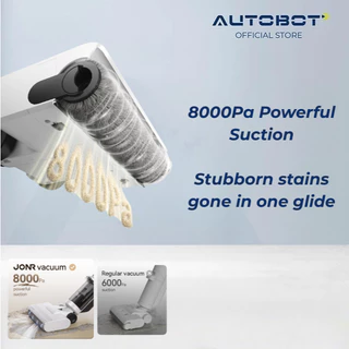 𝗔𝗨𝗧𝗢𝗕𝗢𝗧 x JONR ED12 Lite เครื่องล้างพื้น เครื่องดูดฝุ่นถูพื้น ไร้สาย ดูดน้ำ ขัดถูพื้น ราคาประหยัด