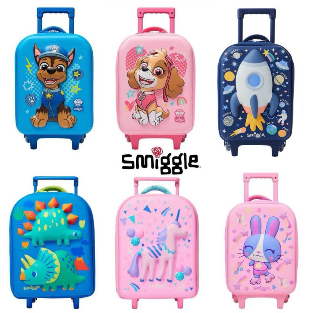 พร้อมส่ง Smiggle Junior กระเป๋าล้อลาก Paw Patrol กระเป๋านักเรียน กระเป๋าเดินทาง
