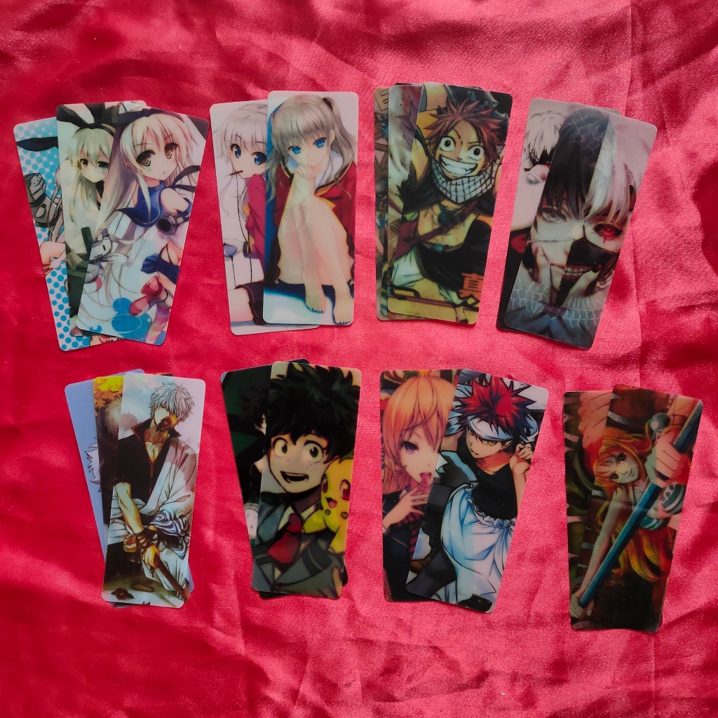 บุ๊คมาร์ค อนิเมะ Bookmark - Ano Hana Fairy Tail Gintama KanColle Sagiri Fate Miku Umaru SAO Ghoul Fate My Hero Academia