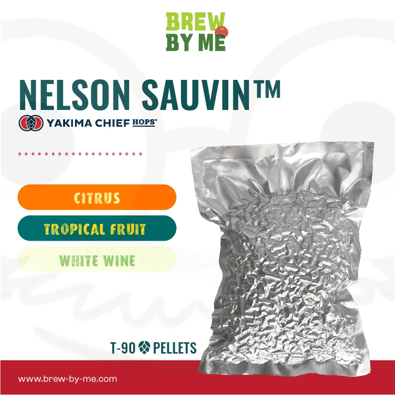 ฮอปส์ Nelson Sauvin (NZ) PELLET HOPS (T90) โดย Yakima Chief Hops | ทำเบียร์ Homebrew