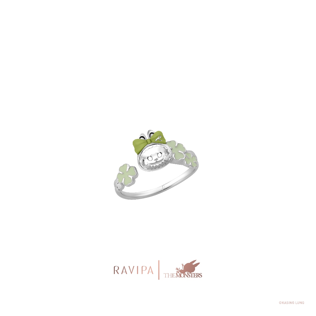 Ravipa | Labubu Baby Four-Leaf Clover Ring - แหวน