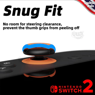 [Skull & co.] Switch 2 : ซิลิโคนปุ่ม Nintendo Switch 2 อนาล๊อค จอยคอน Skull & co. Thumb Grips Set แท้ 100% Savage Raven