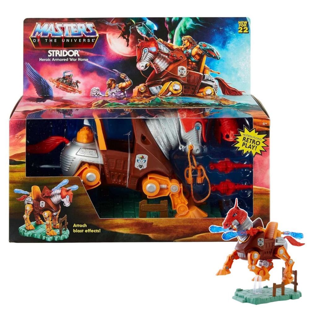 STRIDOR โมเดลหุ่นยนต์ม้าศึก จาก Masters of the Universe – รุ่น Retro Play ลิขสิทธิ์แท้ HDT26 #