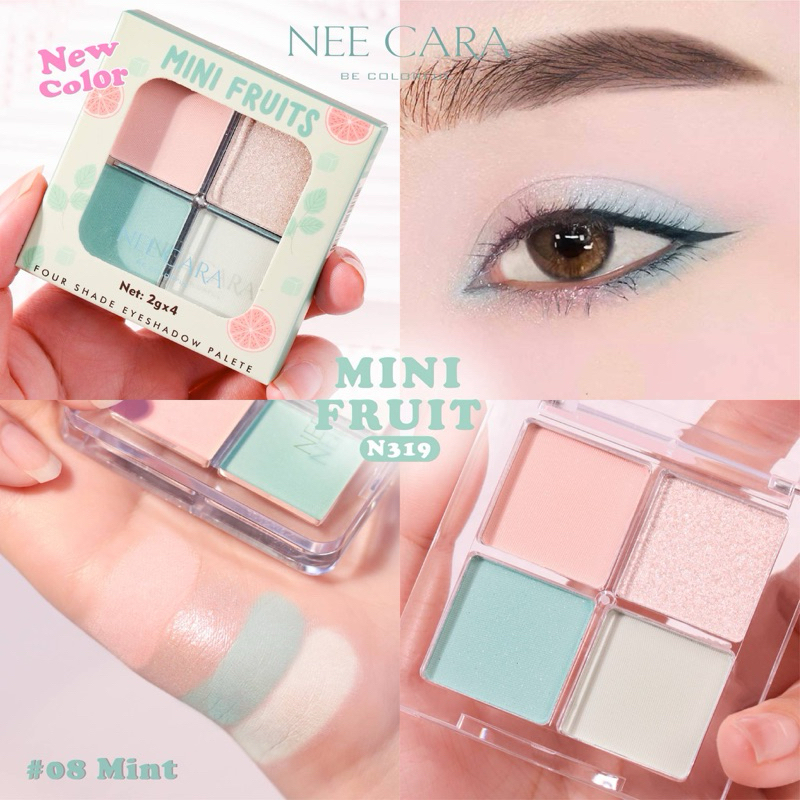 อายแชโดว์ Nee Cara Mini Fruits Eyeshadow นีคาร่า มินิ ฟรุท อายแชโดว์ (N319) ราคา ถูกที่สุด ดีลบีเคเค แกลเลอรีภาพที่ 9
