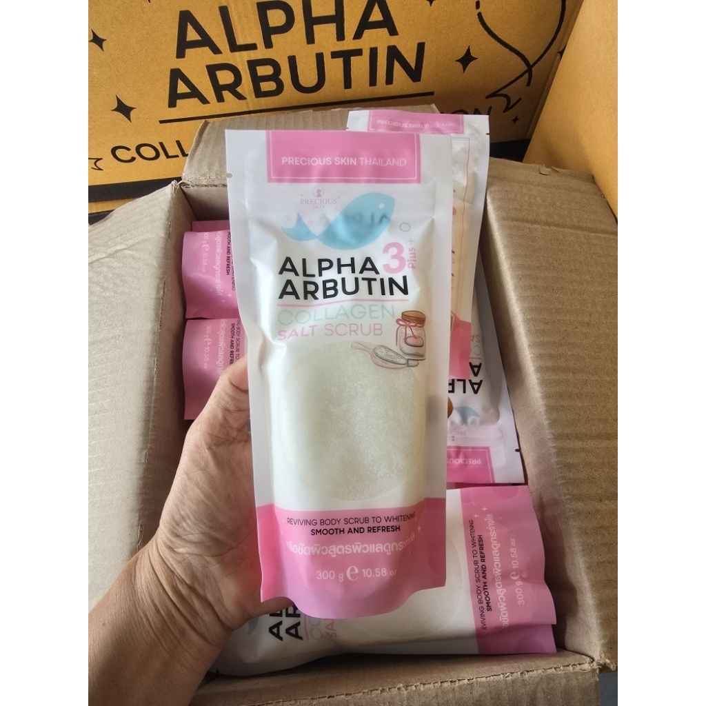 Alpha arbutin salt scrub 300g