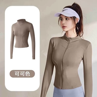เสื้อรัดรูปแขนยาวออกกำลังกาย แจ็คเก็ตแขนยาวมีซิปรูด เสื้อสปอร์ตแขนยาว ใส่ออกกำลังกาย สบาย นุ่มลื่น มี17สีให้เลือก(สีใหม)