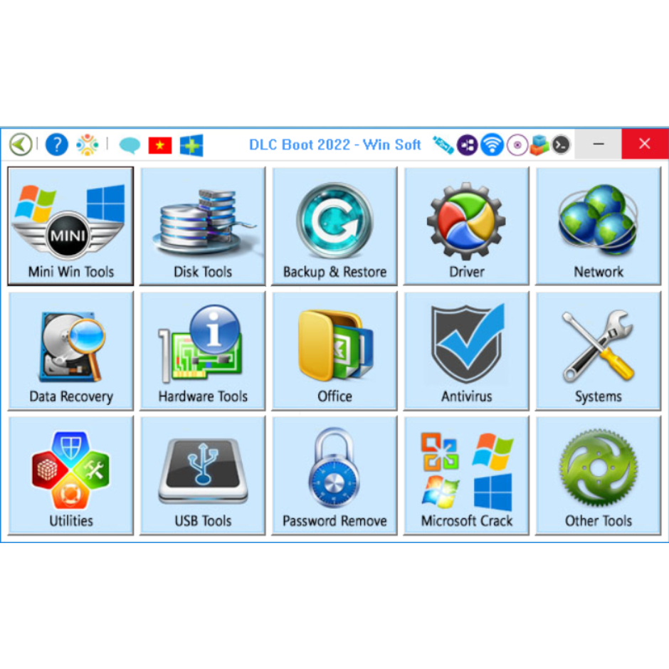 DLC Boot 2022 V4.1 โปรแกรมซ่อมคอมพิวเตอร์ ช่วยเหลือยามฉุกเฉิน  กู้ข้อมูล ลืมรหัสผ่าน สำรองวินโดว์