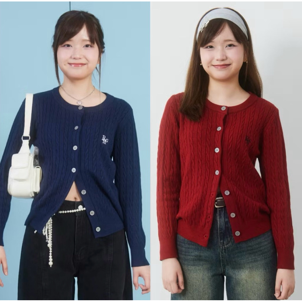 ส่งต่อ 💙 Bemingtop643(S/M) - BMG Knit Cardigan  เสื้อคาร์ดิแกน Beming