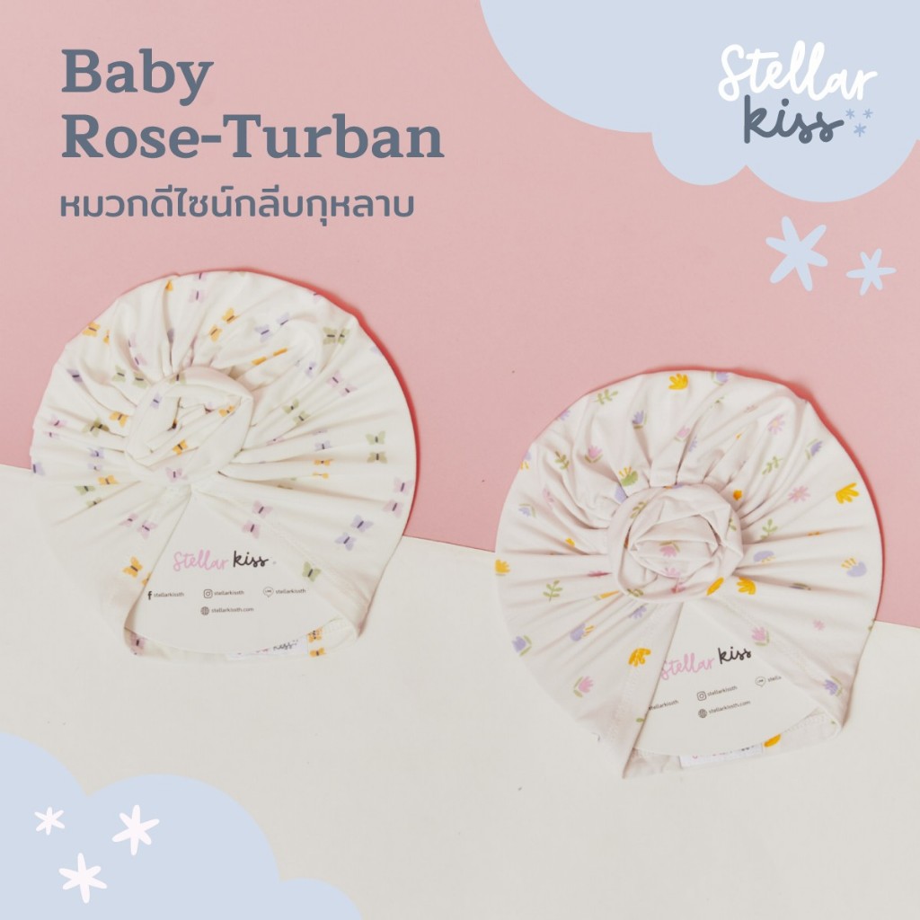 Stellar Kiss หมวกกุหลาบ Rose Turban