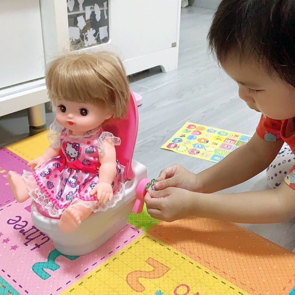 MELL CHAN مرحاض لعبة لبيت الدمى — صورة 8
