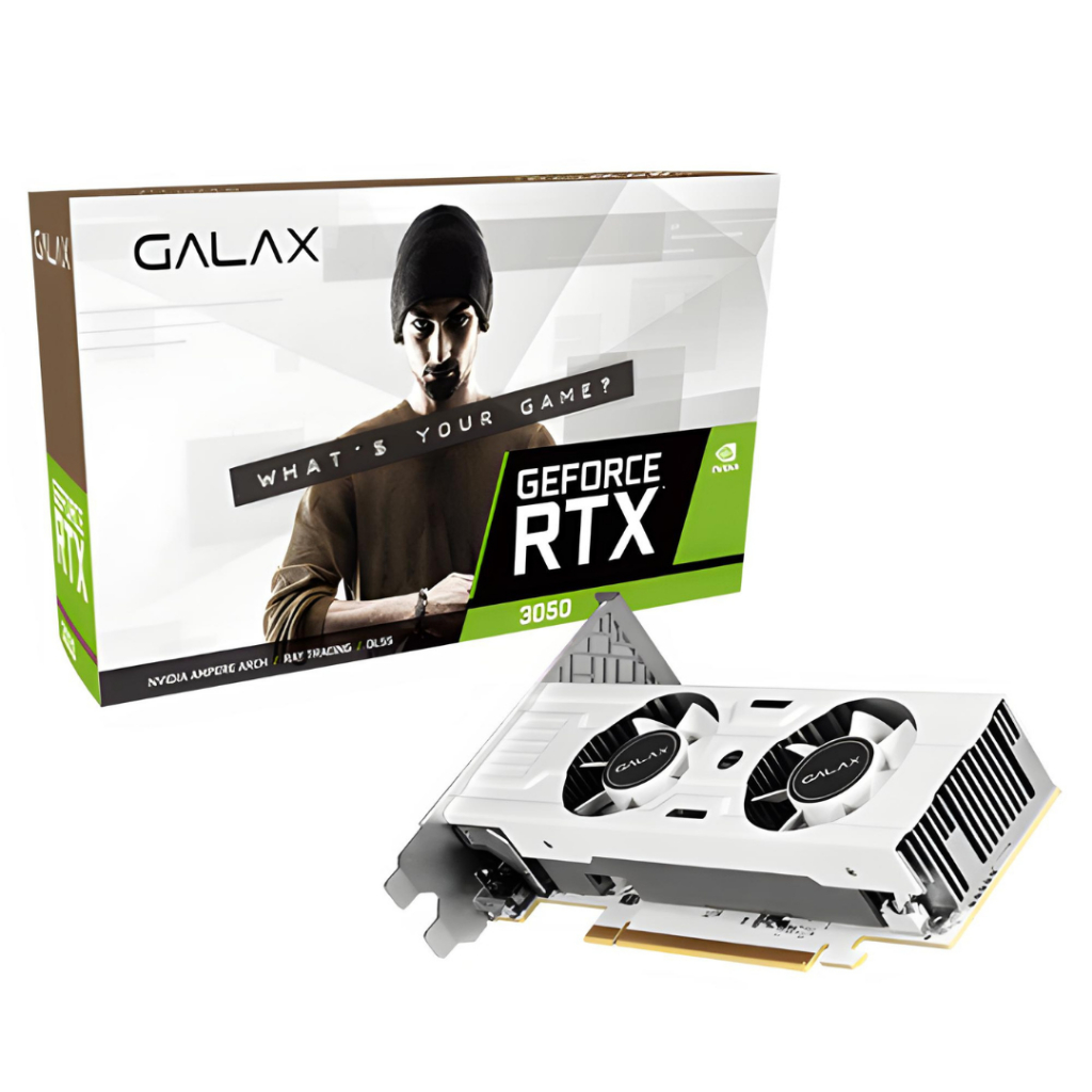 ส่งด่วน+โค้ดลด การ์ดจอ สีขาว RTX 3050 6GB Low Profile Galax Nvidia White LP สินค้าใหม่ ของแท้