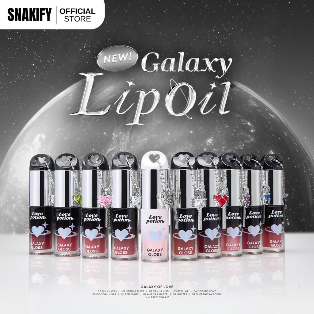 LovePotion Galaxy Lipoil | ลิปออยซ้อก้าด สูตร ใหม่ {จุ่มพวงกุญแจ}