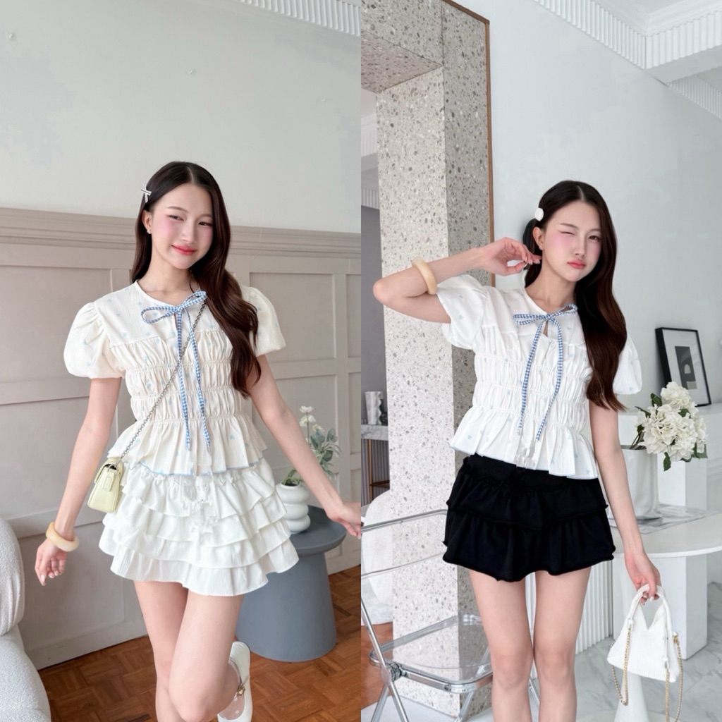 🌟 ผ้าพิมพ์ลายหัวใจ งานป้าย Khun studio