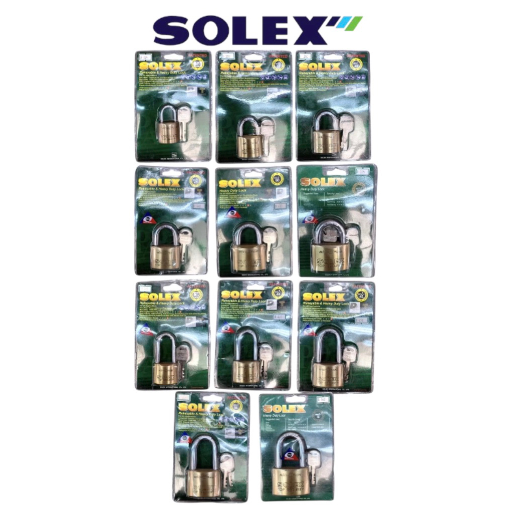 กุญแจ SOLEX รุ่นMACH II ระบบลูกปืน ทองเหลืองแท้