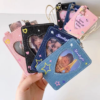 พร้อมส่งจากไทย!!! เคสการ์ด เฟรมการ์ด พวงกุญแจใส่รูปผ้ายีนส์ พวงกุญแจยีนส์ งานน่ารัก Y2K สุด *ไม่มีบริการปริ้นรูปค่ะ