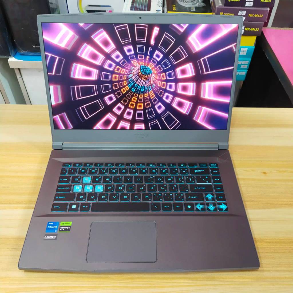 MSI THIN15 B12UCX-1428TH สภาพเครื่อง 100% ไร้ริ้วรอย ประกันศูนย์ 21/01/2027