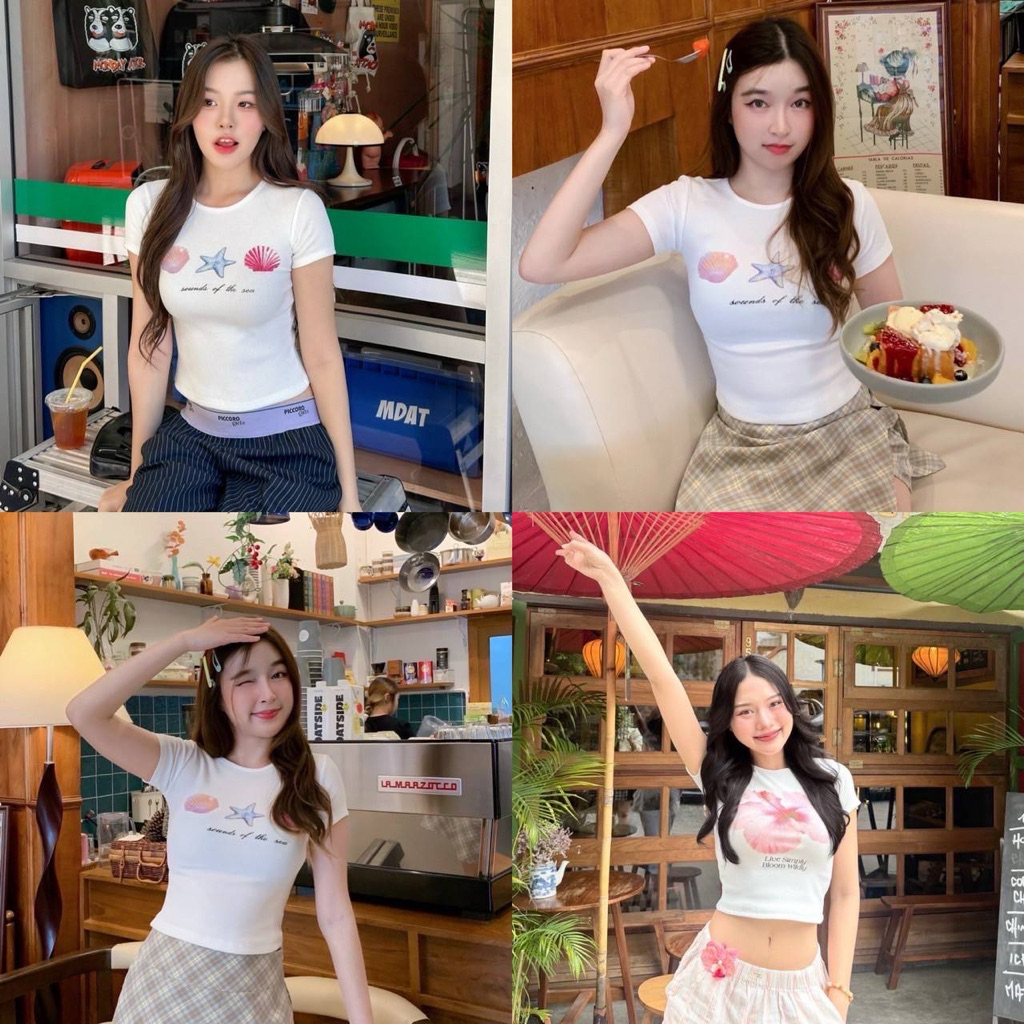💕ShopBypuy💕เกาะอกพิมพ์ลายดอกไม้ใส่ซัมเมอร์ รูปที่ 6