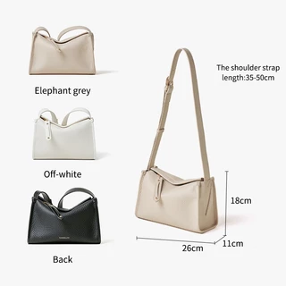 NAWOELITE FUFU Bag Crossbody Bag กระเป๋าแฟชั่นสุภาพสตรีกระเป๋าสะพายข้าง PU เกรดดี ความจุขนาดใหญ่