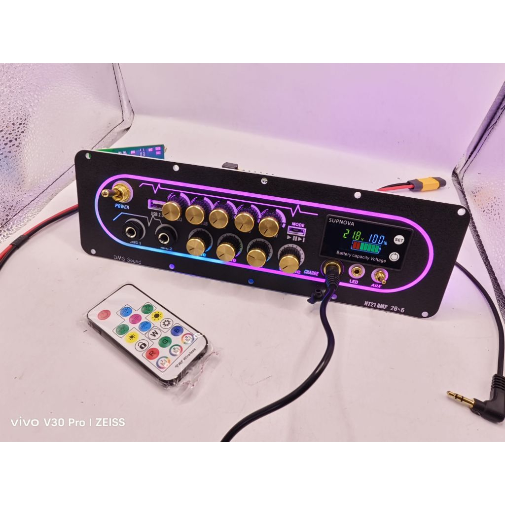 ชุดเพลทht21 3g โม พ่วงคาราโอเกะ วัดแบตดิจตอล ปรีไมค์ ZK-AMP 2G พร้อมแอมป์พร้อมใช้งาน เอฟเฟคแท้ เสียง
