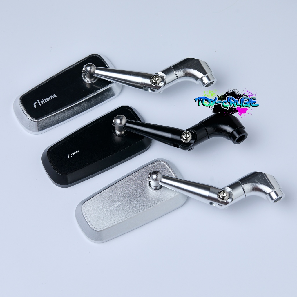 สินค้า 🔥พร้อมส่ง🔥 กระจก Rizoma Rzm ทรงเหลี่ยมTONY ขากลาง งาน CNC ดีไซน์สปอร์ต ใส่ได้ทุกรุ่น