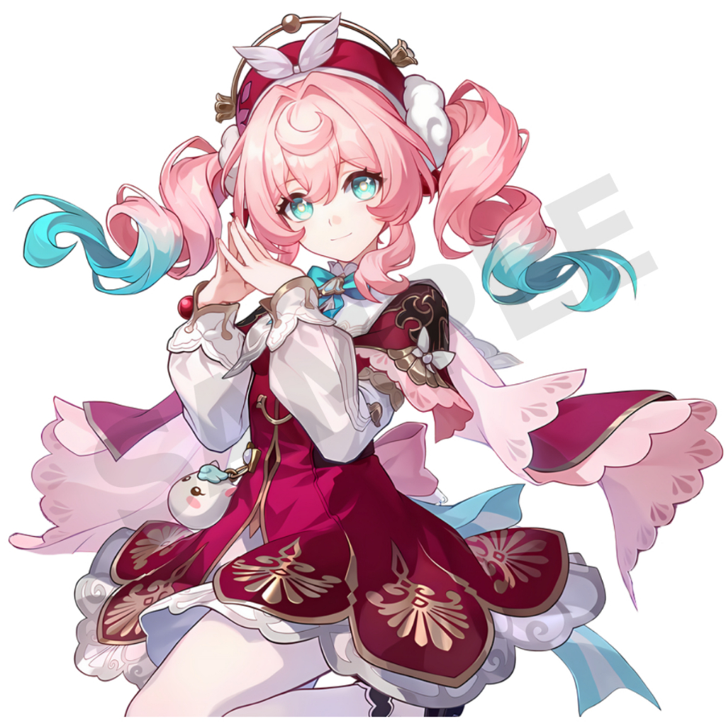 hyacine honkai star rail สติ๊กเกอร์ 2 แผ่น hyacine star rail