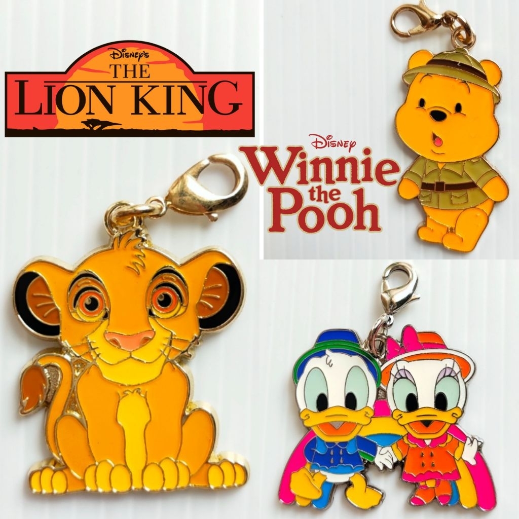 พวงกุญแจ Simba ซิมบ้า The Lion King หมีพูห์ Winnie the Pooh เดซี่ดั๊ก Daisy Duck โดนัลด์ ดั๊ก Donald