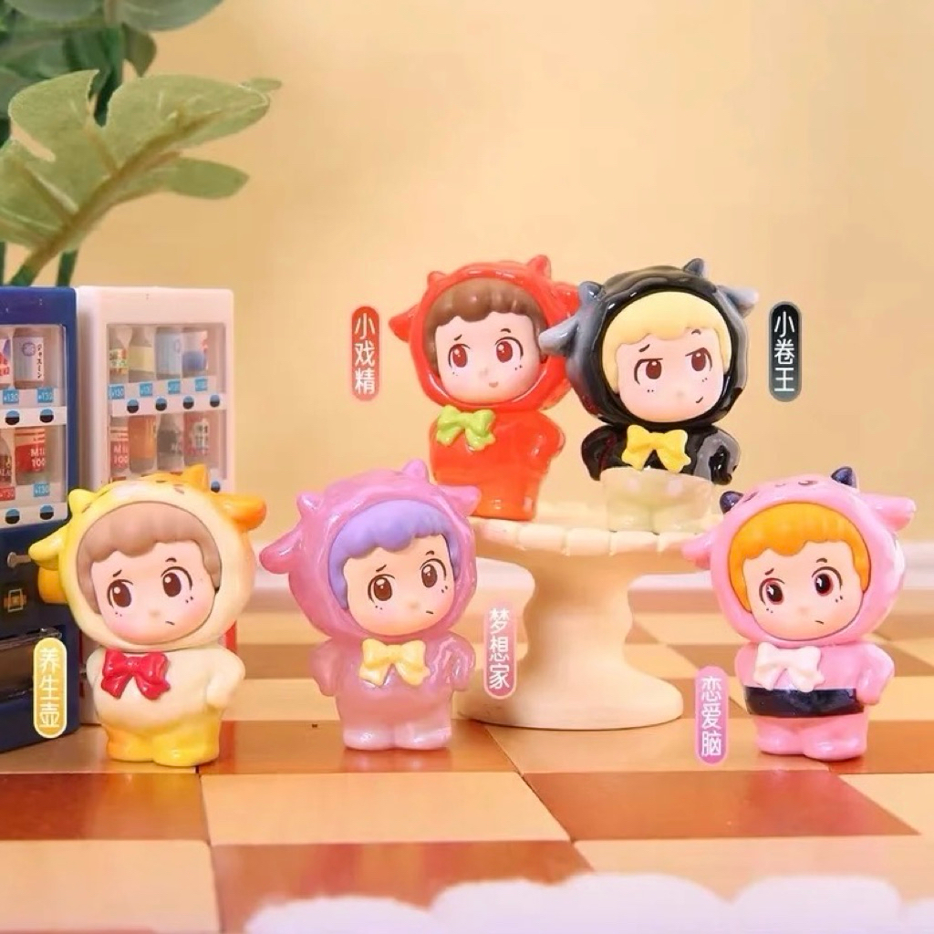 (🎨💖กดในไลฟ์มีส่วนลด) แบบสุ่ม : Piny I'm Hungry Series v.3 ;1 ซองมี 4 ตัว - รูปที่ 3