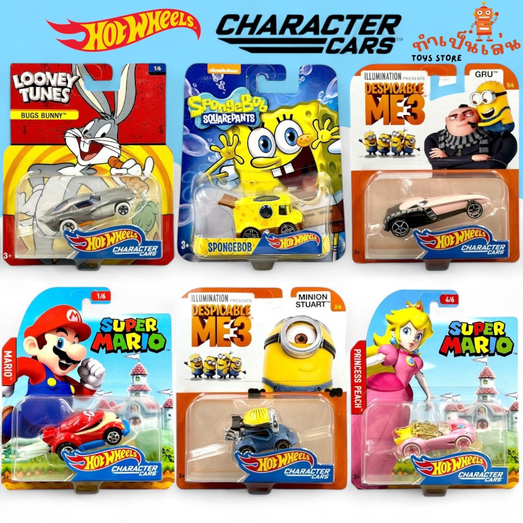Hot Wheels - CHARACTER CARS สเกล 1/64