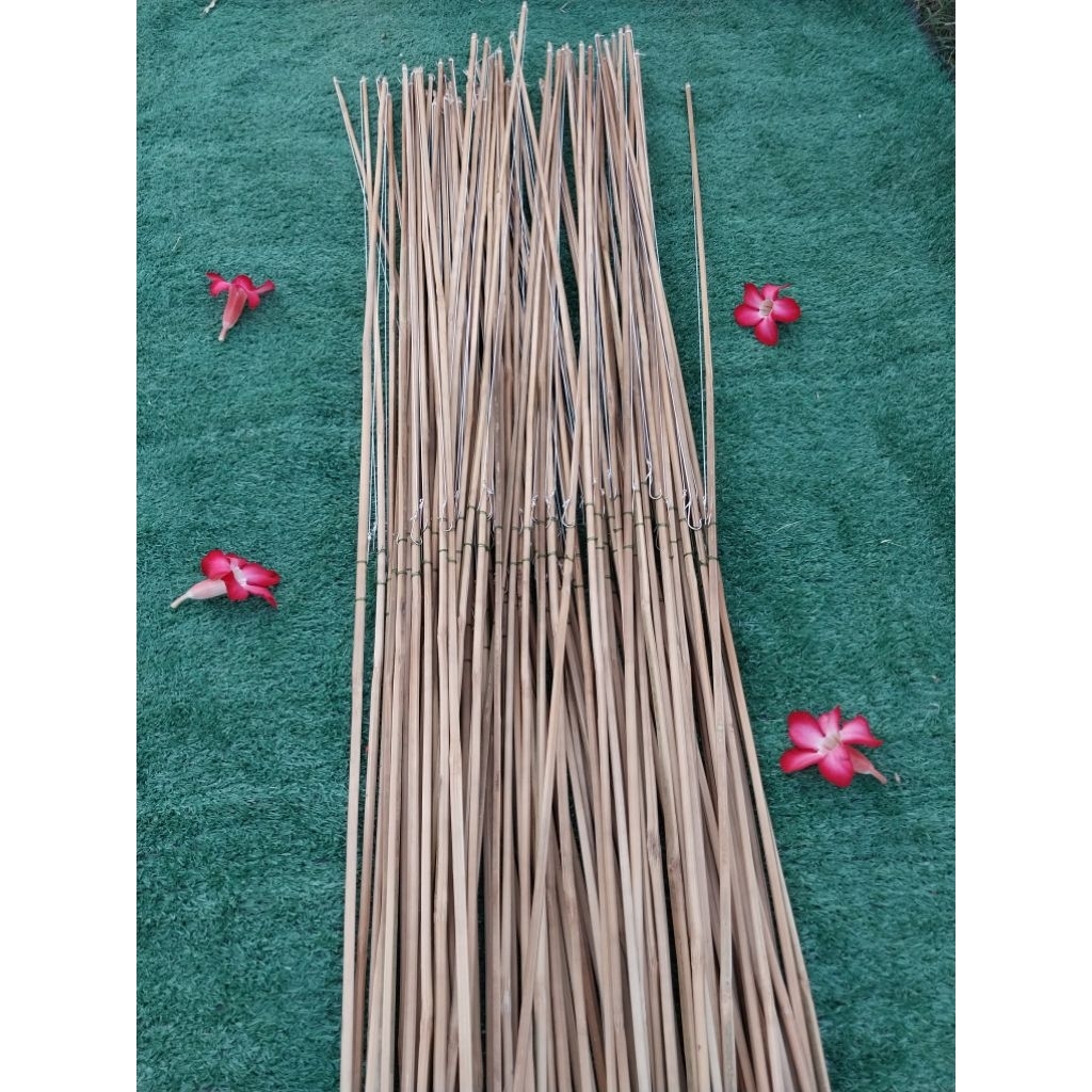 เบ็ดปักไม้ไผ่ ปักคันนา คันตรงพร้อมใช้ ยาว 120,150cm