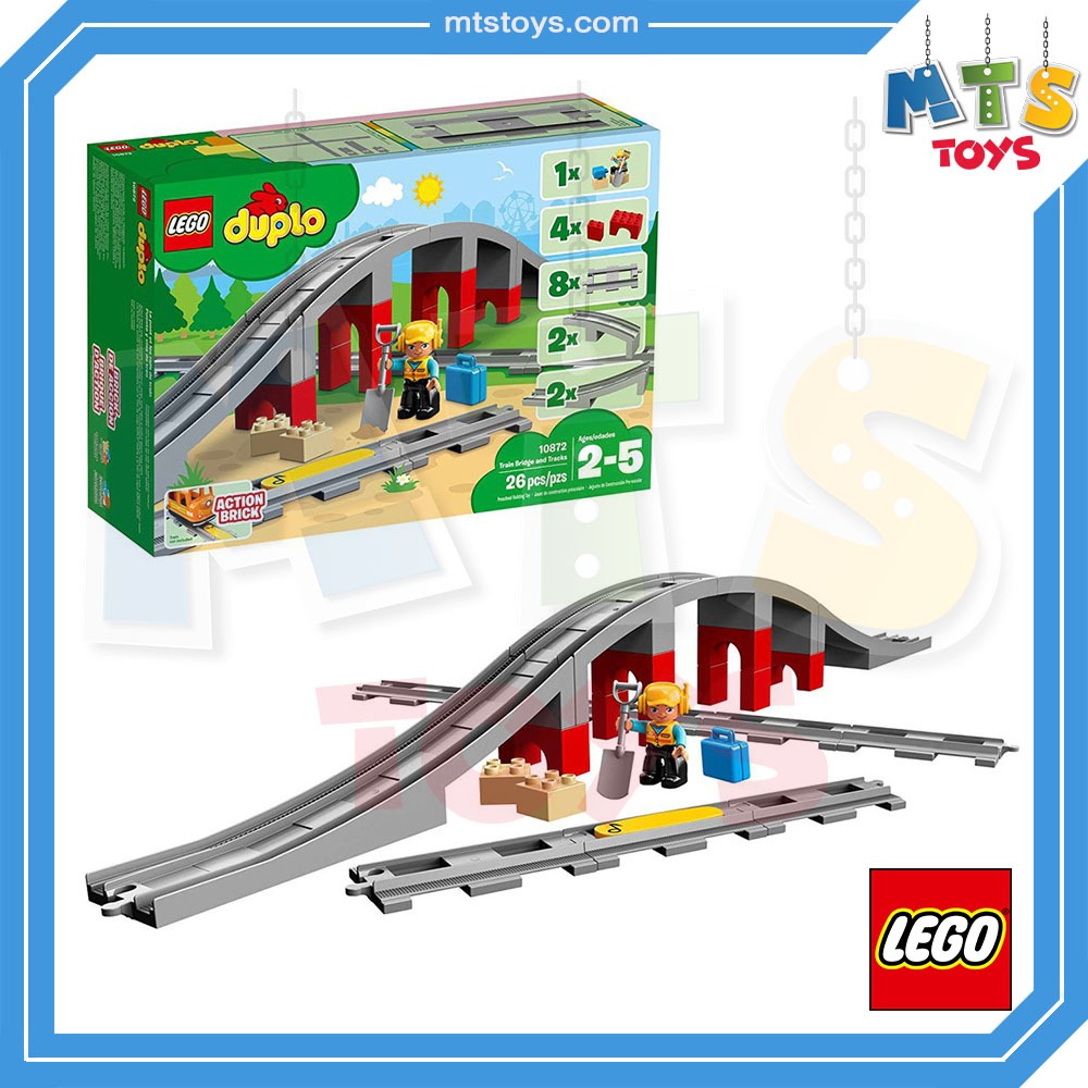 **MTS Toys**Lego 10872 Duplo : Train Bridge and Tracks เลโก้แท้