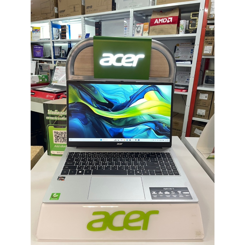 โน๊ตบุ๊ค Acer Aspire Lite 15 AL15-42P-R4PQ Silver