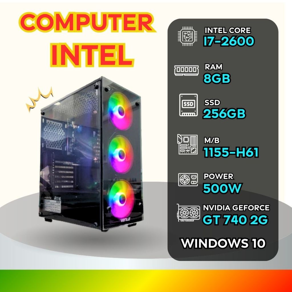 คอมพิวเตอร์  สินค้าใหม่มือ1 Core-i7 /Ram 8Gb / Ram 16Gb ทำงาน+เล่นเกมส์ ตัวสินค้าพร้อมใช้งาน