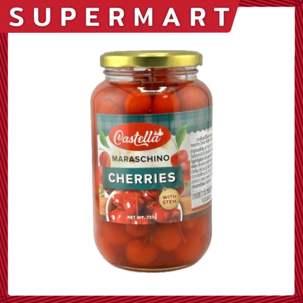 SUPERMART Castella Maraschino Cherries 737 g.#1113164