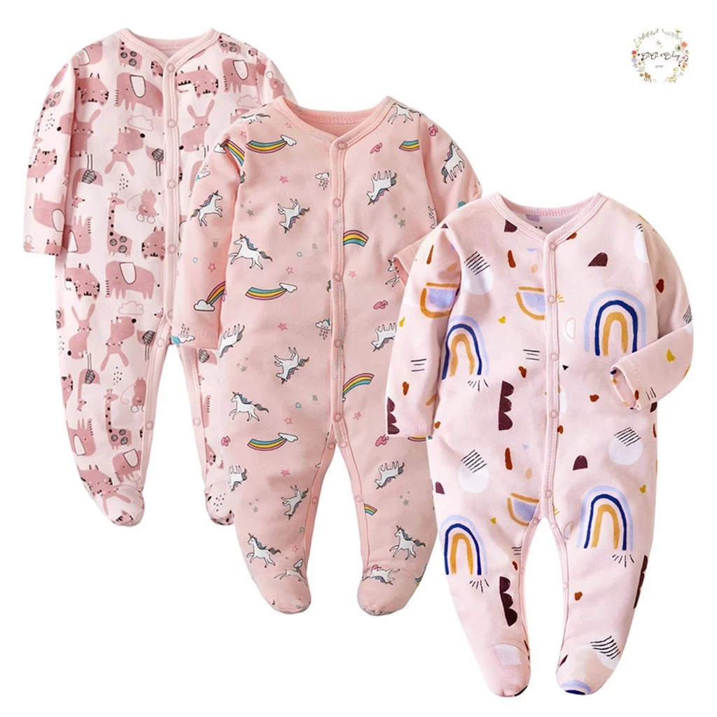 CICI baby ชุดนอนคลุมเท้า(0~เด็กน 3 เดือน~6 เดือน~9-18เดือน）คุณภาพสูง ให้ความอบอุ่น ชุดนอนเด็ก ชุดเด็ก thumbnail 8