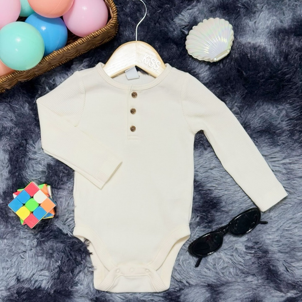 OLD NAVY เสื้อชุดบอดี้สูทเด็กแขนยาวผ้าถัก unisex ใส่ได้ทั้งผู้หญิงและผู้ชาย สินค้าส่งจากไทย พร้อมส่ง