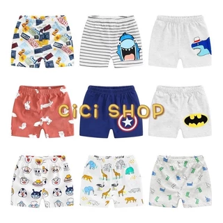 กางเกงขาสั้น CICI Kids สำหรับเด็กชายและเด็กหญิง ลวดลายสุ่ม อายุ 0-4 ปี