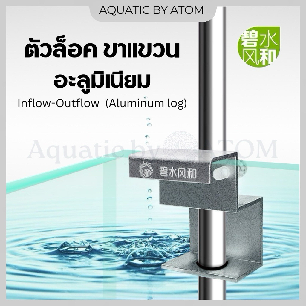 (พร้อมส่ง) ตัวล็อค ขาแขวน Inflow-Outflow อะลูมิเนียม (Aluminum log)