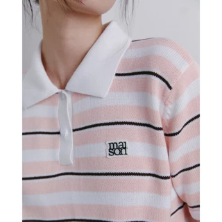 maison KEEPS | Kai Knitted Polo | Unisex | เสื้อโปโลไหมพรม ลายทาง