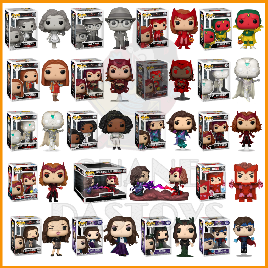 {PRE-ORDER} Funko Pop! MARVEL : WandaVision Wanda Vision, Scarlet Witch, Agatha All Along