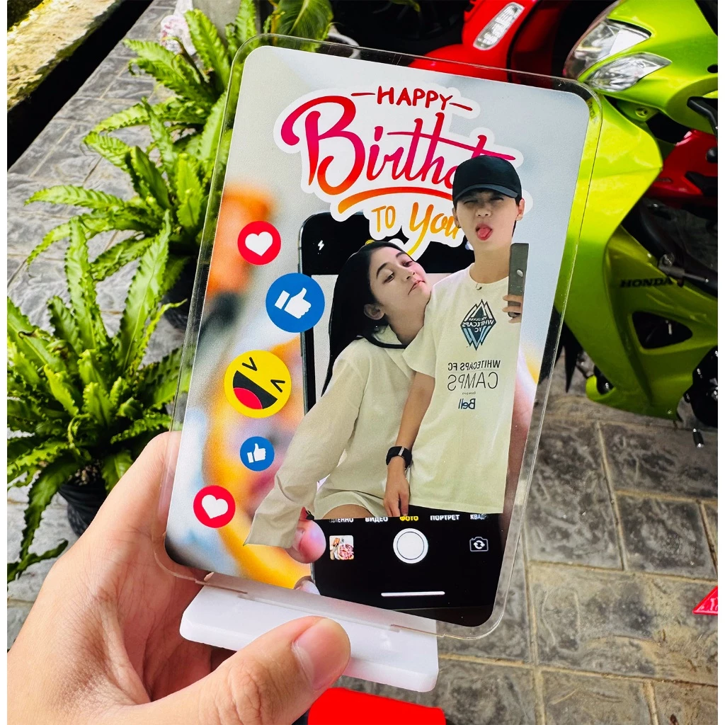 ของขวัญวันเกิด วันครบรอบ สั่งทำรูปภาพ พิมพ์ UV ตั้งโต๊ะได้ thumbnail 3
