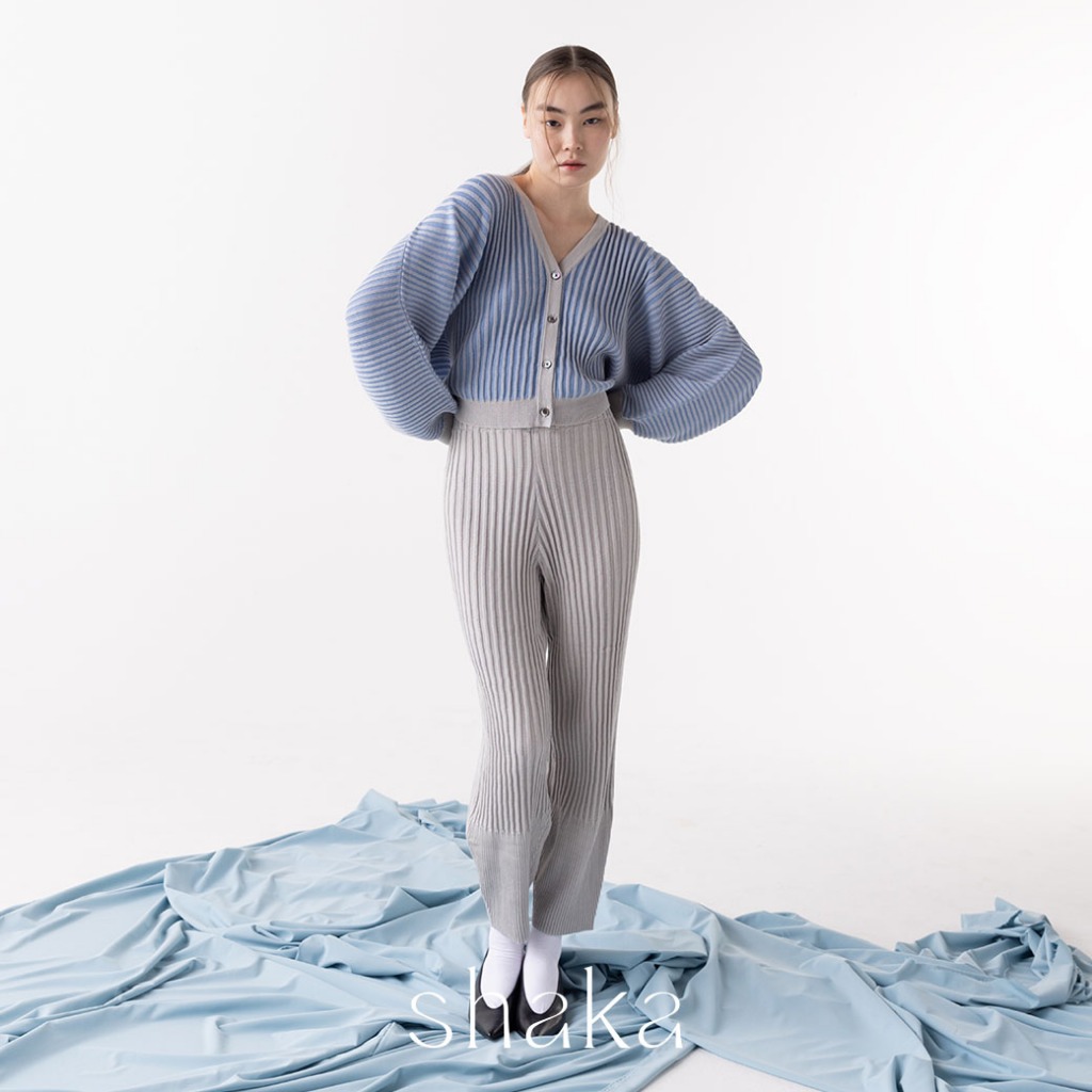 Shaka SS24 Knit Pleat Cardigan เสื้อสไตล์คาดิแกน แขนโดแมน BL-8240212 — صورة 2