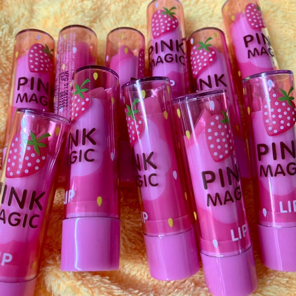 ( 12 ชิ้น) No.702  Pink magic lip ลิปมันเปลี่ยนสี