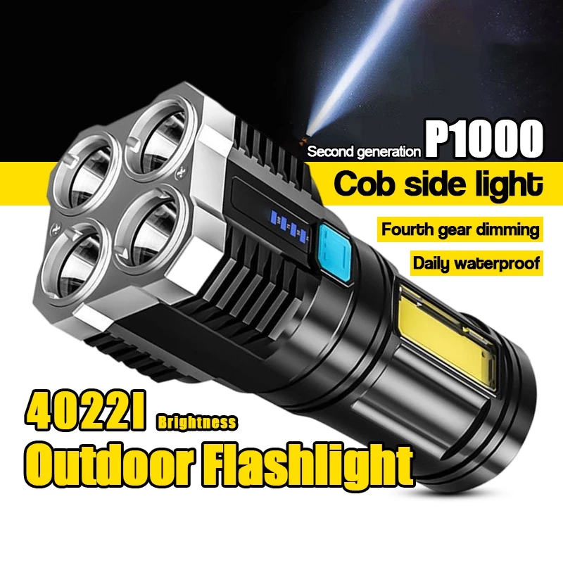 ไฟฉาย LED ไฟฉายอเนกประสงค์ ไฟฉายแรงสูง ไฟฉายสว่าง ขนาดพกพา ไฟฉายUSB พร้อมส่ง