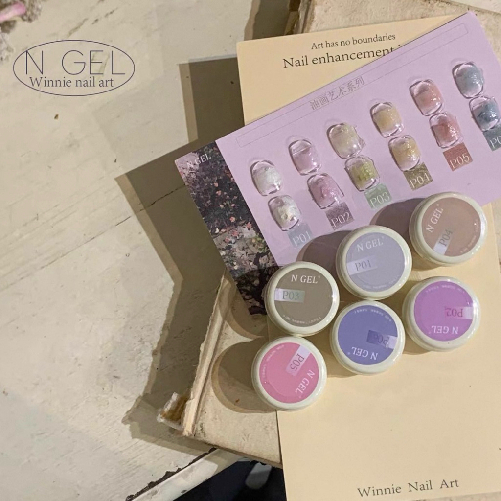 พร้อมส่ง 🌸🫧 N GEL สียิปซั่ม Texture กลิตเตอร์ละเอียดเนื้อแน่นนนน